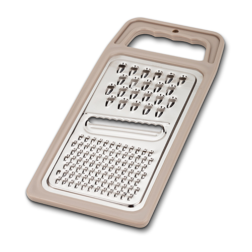 NAVA Grattugia Professionale Lunga 40 Cm In Acciaio Inox Con Custodia – Per Formaggio, Cioccolato, Scorze – Lavabile In Lavastoviglie