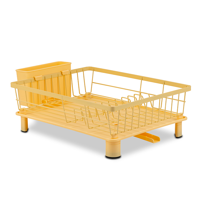 metal-dish-drying-rack-for-kitchen-counter-with-powder-coating-cream-49cm