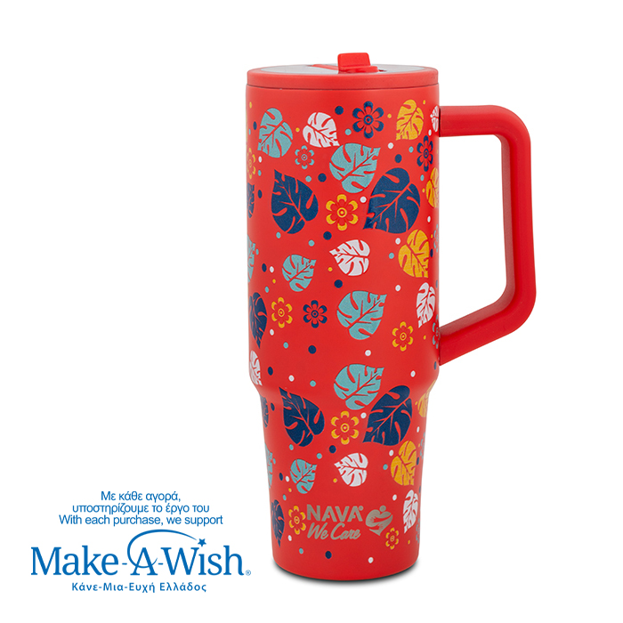 stainless-steel-thermos-tumbler-with-plastic-straw-we-care-aloha-900ml