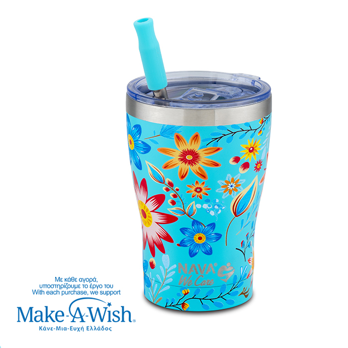 stainless-steel-insulated-travel-mug-with-straw-we-care-cyan-floral-400ml