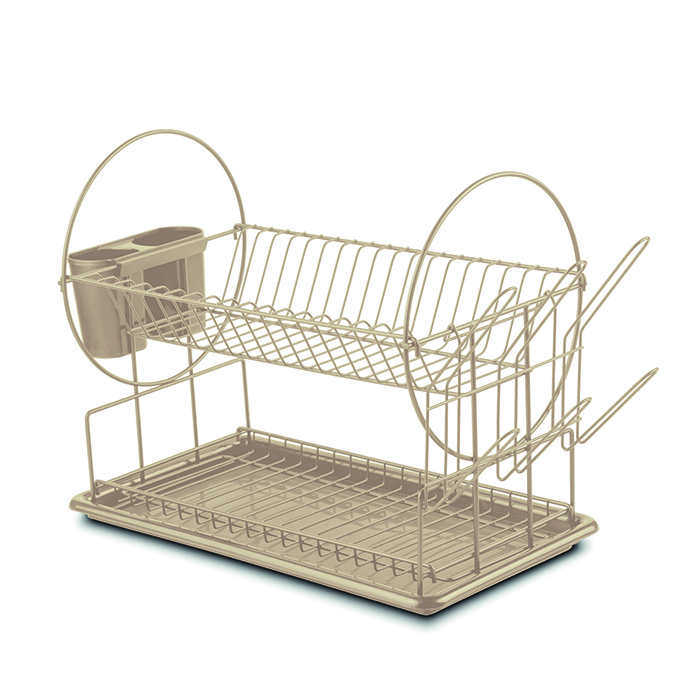 two-tier-metal-dish-drying-rack-with-powder-coating-warm-grey-50cm