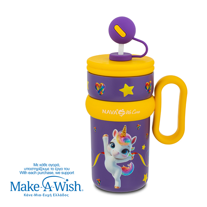 insulated-stainless-steel-travel-tumbler-for kids-with-plastic-straw-we-care-purple-unicorn-540ml