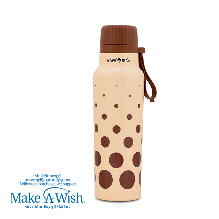 stainless-steel-vacuum-travel-bottle-with-pouring-lid-we-care-brown-dots-500ml