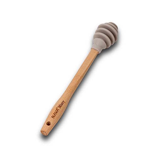 cucchiaio-in-silicone-per-miele-con-manico-in-legno-misty-16cm